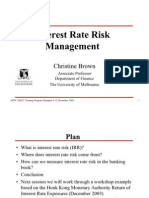 Interest Rate Risk and Management