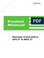 Remote Controllers Split-Multi-Pocket Manual Service Manuals