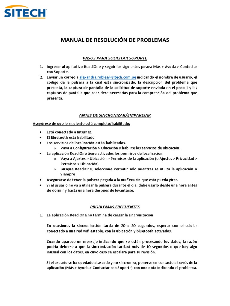 Soporte para ReadiBand y ReadiOne | PDF | Bluetooth | Dormir
