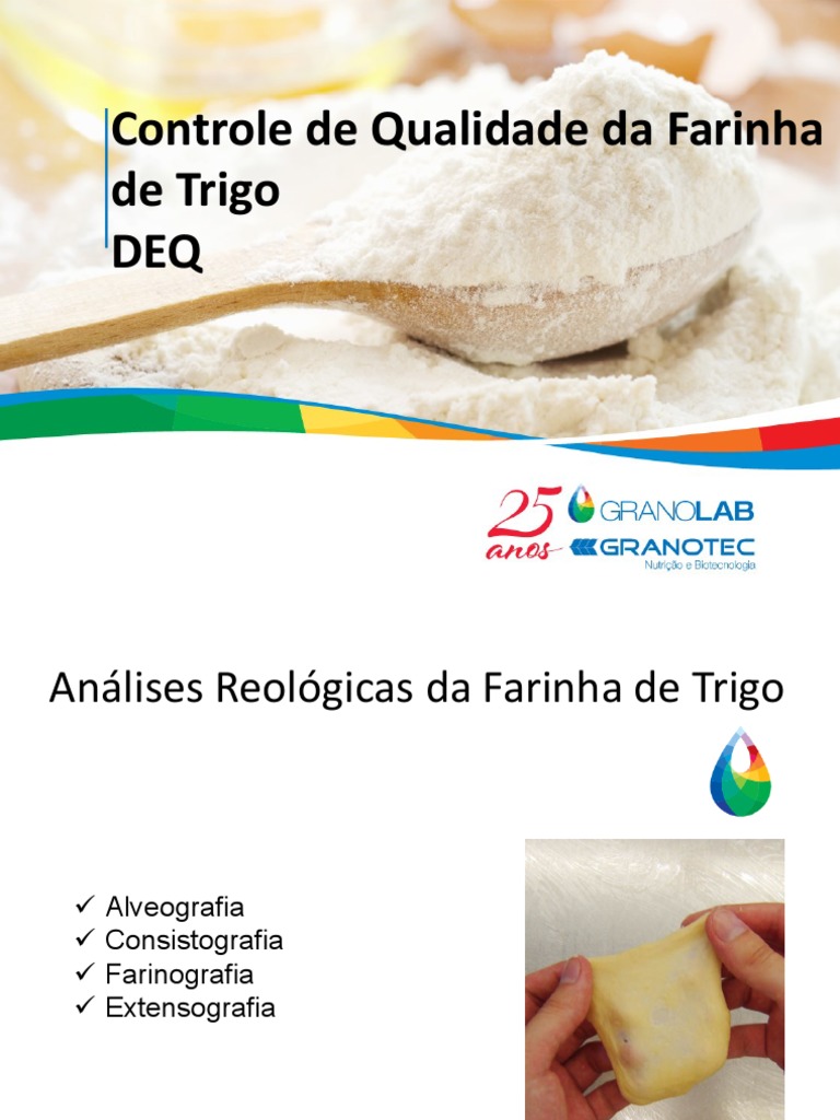 Análise de parâmetros reológicos da farinha de trigo utilizando ...