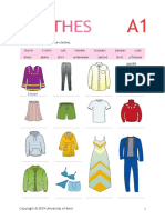 Clothes A1 Students Worksheet