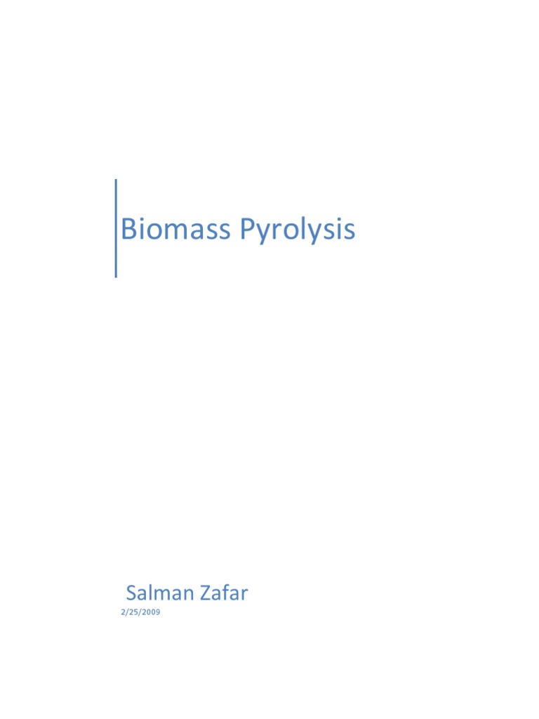 Biomass Pyrolysis: Process and Benefits | PDF | Pyrolysis | Biomass