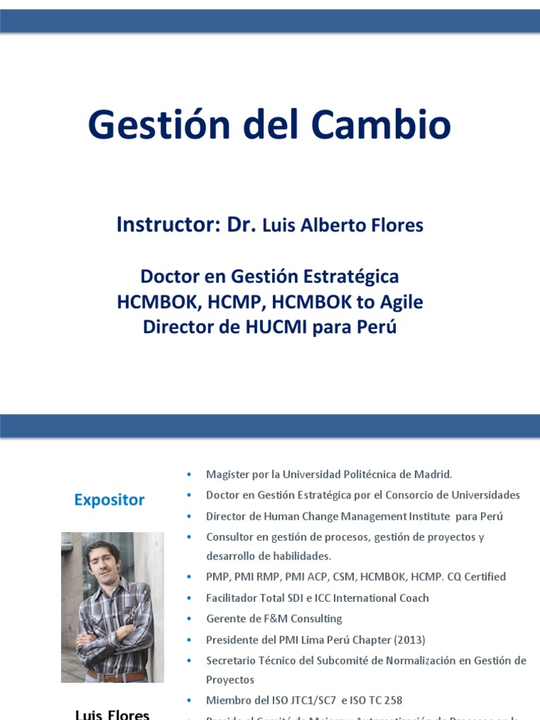 Gestión del Cambio en Organizaciones | PDF | Crecimiento personal y ...