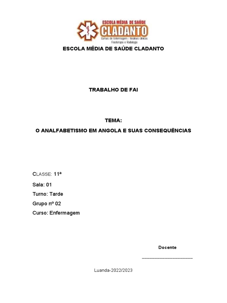 O Analfabetismo Denny Download Grátis Pdf Alfabetização Aprendizado