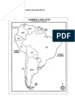 Mapa Político de América Del Sur