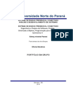 Engenharia e Projeto de Software, Projeto Orientada A Objetos, Programação para Web II e Seminários V