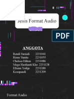 Kelompok 3 Sistem Multimedia Jenis Format Audio