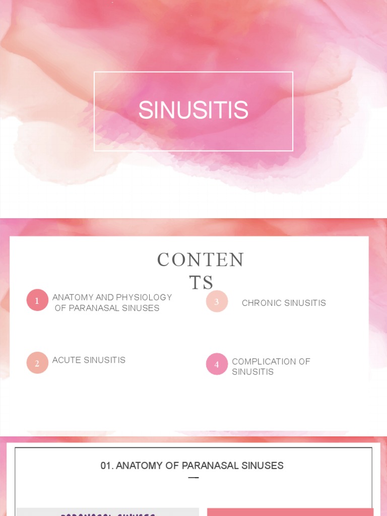 SINUSITIS | PDF | Human Nose | Human Head And Neck