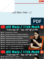 JEE Main - Sets - L1 - Basics & Algebra of Sets - 1