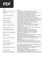 Download List of Mba Thesis_ Timothy Mahea by Mahea SN61106926 doc pdf