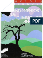 Fundamentos de Climatología Analítica