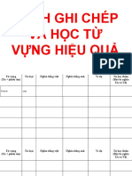 Cách Ghi Chép Và Học Từ Vựng Hiệu Quả