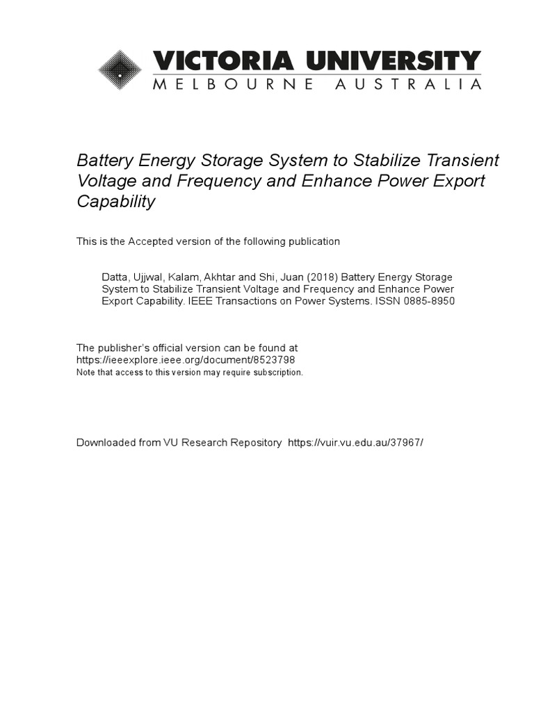 Bess & Statcom | PDF | Control Theory | Electrical Grid