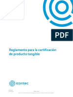 Reglamento para La Certificación de Producto Tangible 2021
