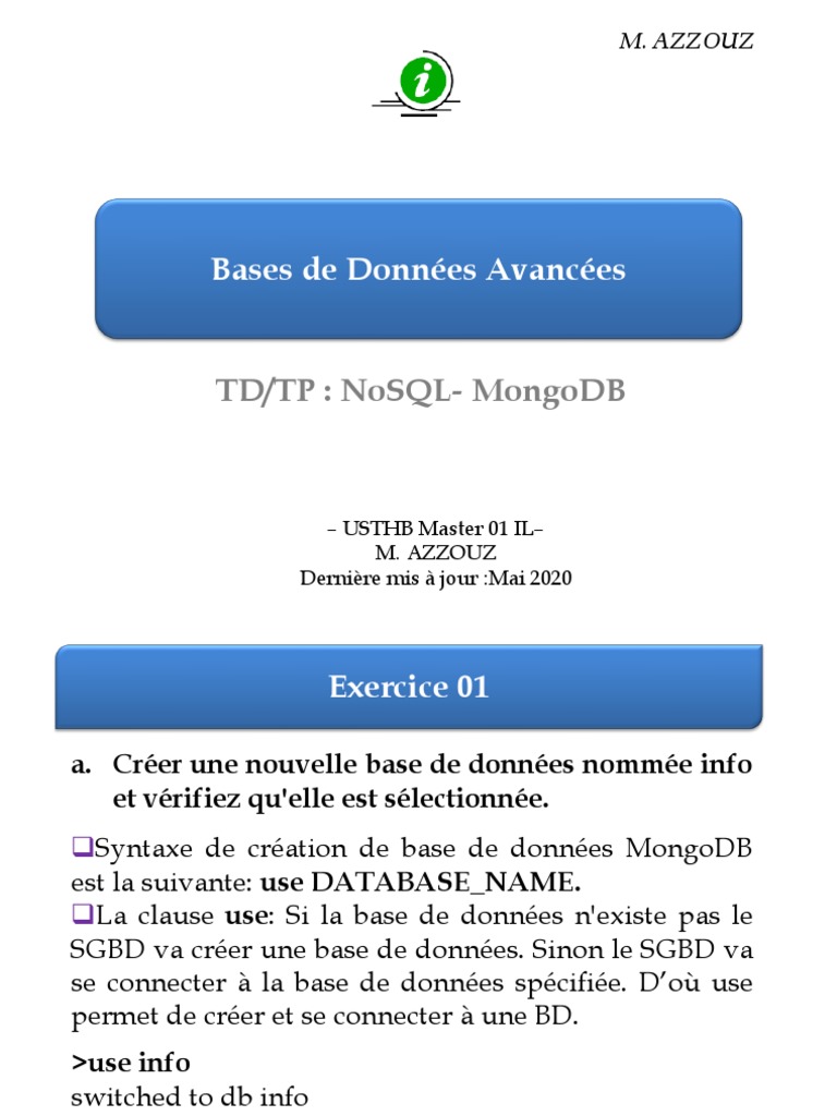 Introduction à MongoDB : Création et Requêtes | PDF