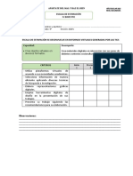 Escala de Estimacion Competencias  Transversales 5° TIC´s