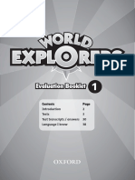 World Explorers Evaluation Booklet 1