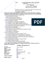 Bộ đề HSG anh 9 có file nghe đáp án Script - Siêu hay đề 2