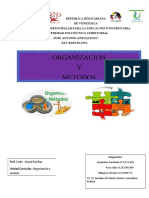 ORGANIZACION Y METODO Primer Trabajo