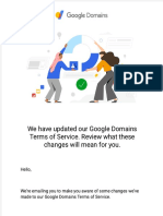 We Have Updated Our Google Domains Terms of Service. Review What These Changes Will Mean For You