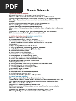 Financial Statements