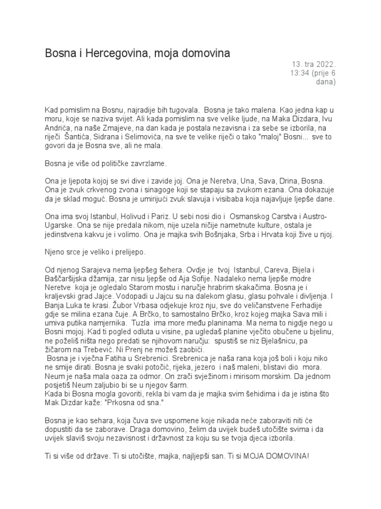 Bosna I Hercegovina | PDF