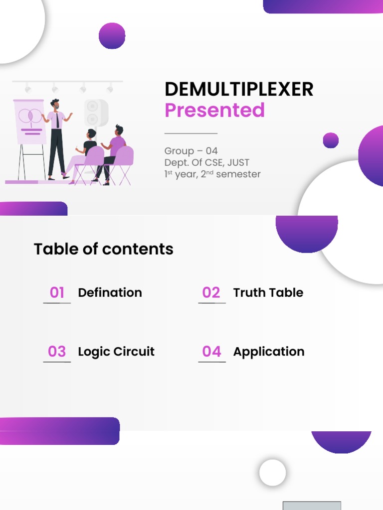 Demultiplexer An Overview of Its Definition, Truth Table, Logic