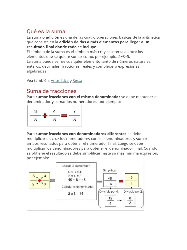 Sumas | PDF