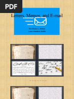 Letters Memos and E Mail