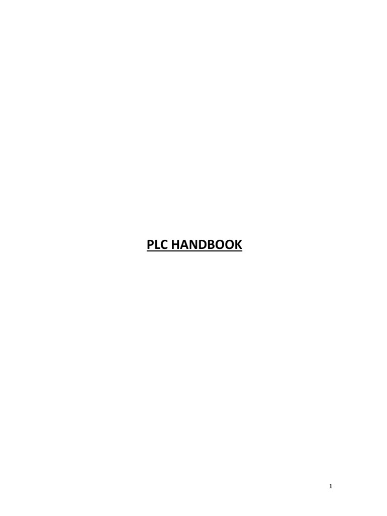 PLC Handbook | Download Free PDF | Programmable Logic Controller | Osi ...