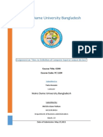 Notre Dame University Bangladesh: Assignment On "How To Definition of Computer Input or Output Devises"