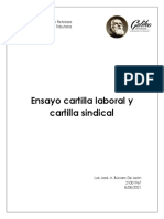 Ensayo Cartilla Laboral y Cartilla Sindical