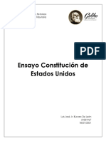 Ensayo Constitución de Estados Unidos