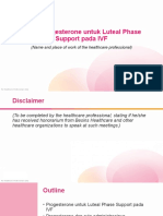 Peran Progesterone Untuk Luteal Phase Support Pada IVF - Reference Slide Deck