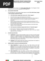 SCA League Rules 2011 - Final