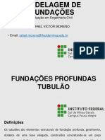 Fundações Profundas - Tubulão - Sem Correções