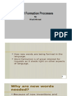 Word Formation Processes