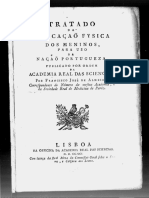 Tratado de Educação Física para Os Meninos para A Nação Portugueza 1790