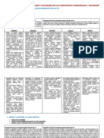 MATRIZ de Competencias Transversales Secundaria 2022