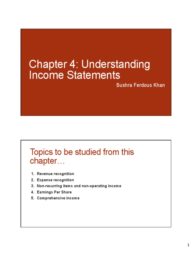 Chapter 4 Part 1 Pdf Depreciation Revenue