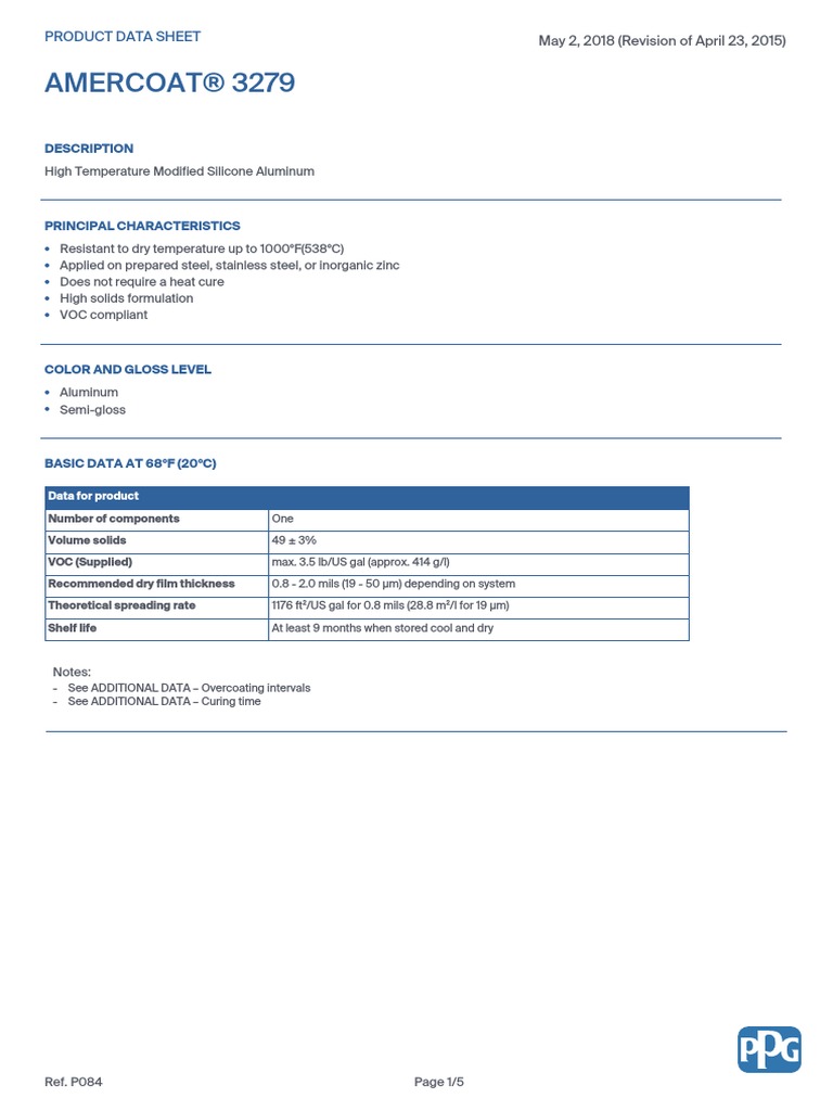 FT - Amercoat 3279 | PDF | Legal Liability | Paint