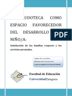 Satisfacción de familias con servicios de ludoteca