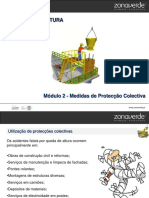 Protecções coletivas para trabalhos em altura