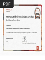 Oracle Cloud Data Management 2022 Foundations Certified Associate