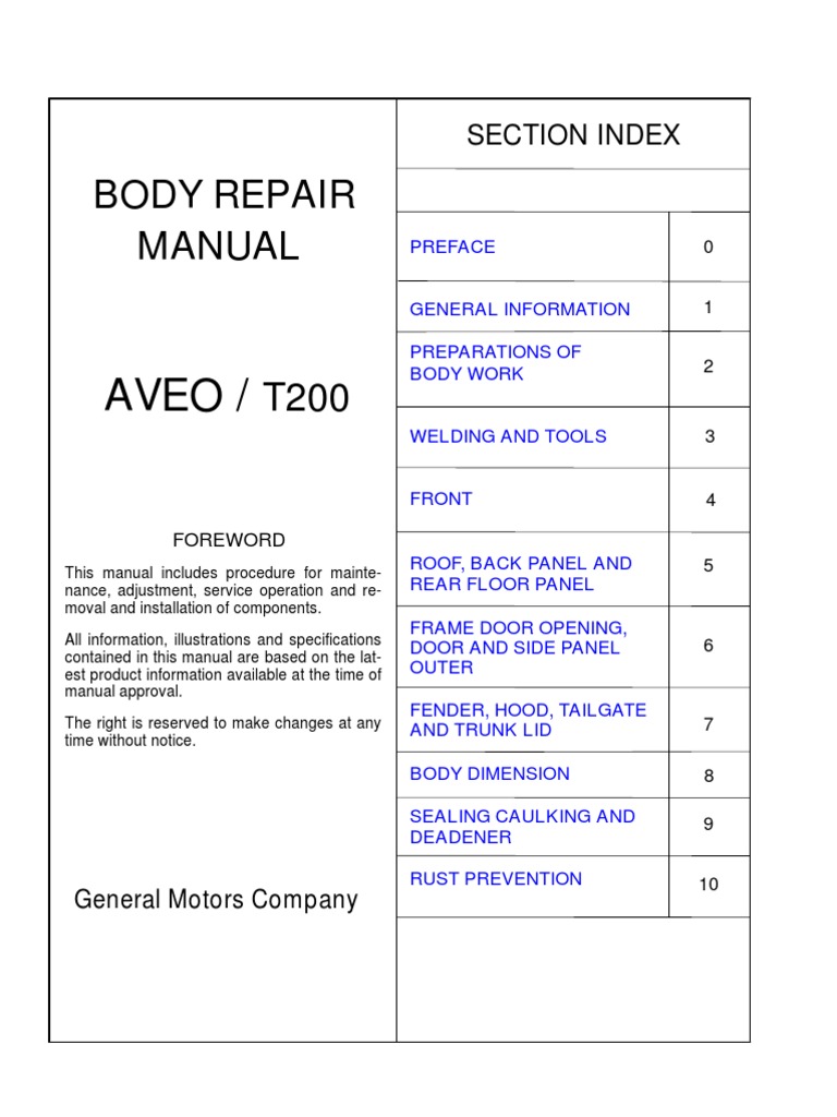 2007 CHEVY AVEO REPAIR MANUAL FREE DOWNLOAD intelligence overview