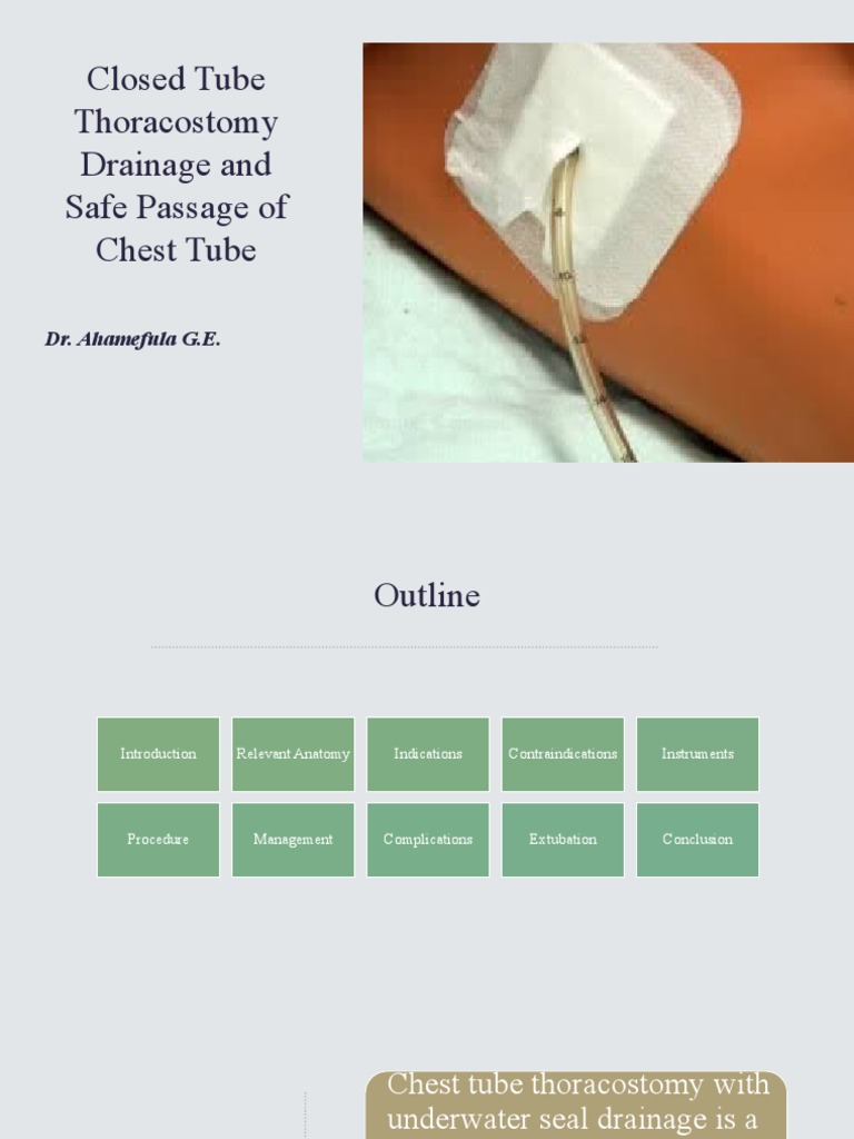 Chest Tube Thoracostomy PDF