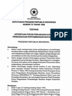 Keputusan Presiden Republik Indonesia Nomor 75 Tahun 1996