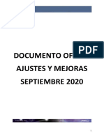 Documentacion - Publicacion - Ajustes - Mejoras - Colombia - Septiembre - 2020