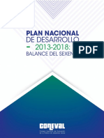 Plan Nacional de Desarrollo 2013-2018: balance del sexenio