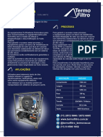 TERMOFILTRO - Equipamento Termovácuo Vazão 1000 LTS/H - Modelo TFI 1000.